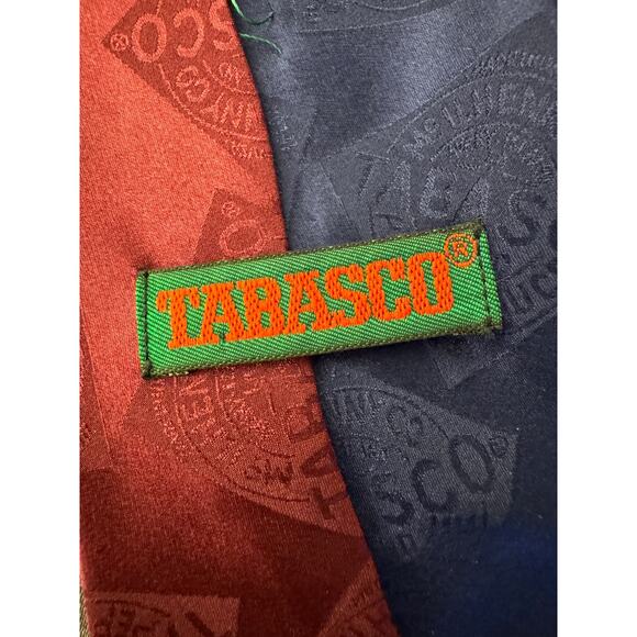 Vintage Tabasco Aztec Art Men's Necktie, Neck Tie, Necktie, Pepper Sauce Necktie - Picture 2 of 4